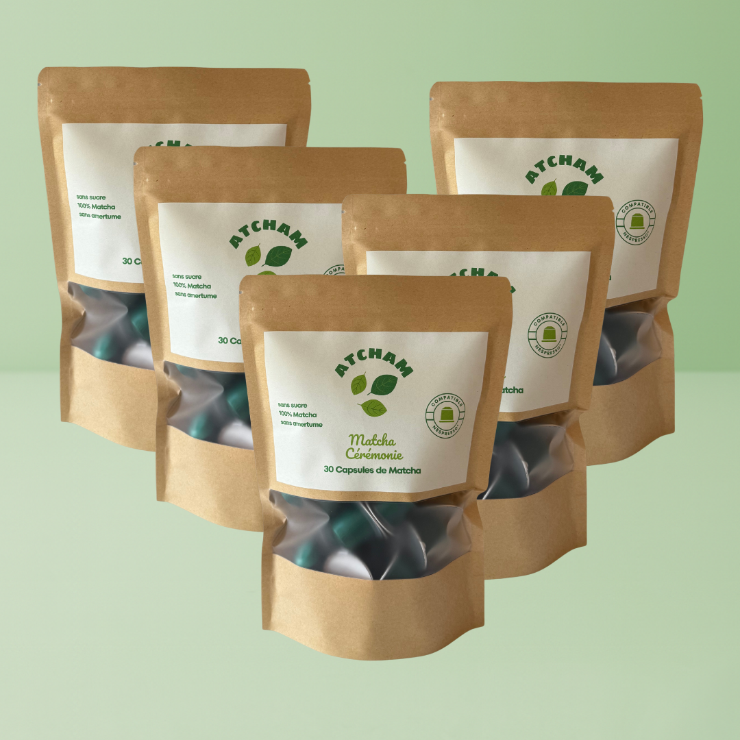 Matcha Cérémonie Premium – 30 Capsules pour Nespresso®