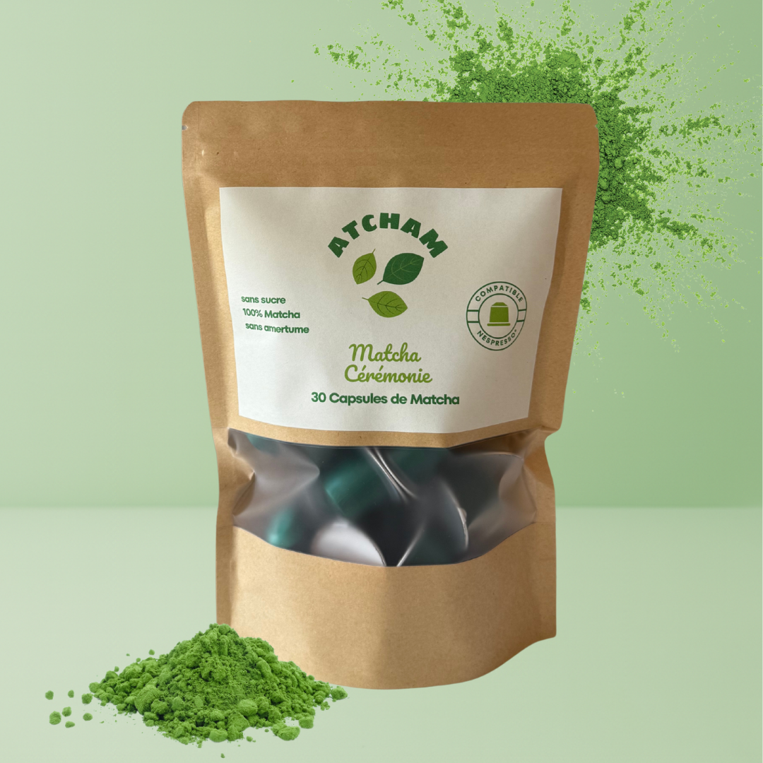 Matcha Cérémonie Premium – 30 Capsules pour Nespresso®