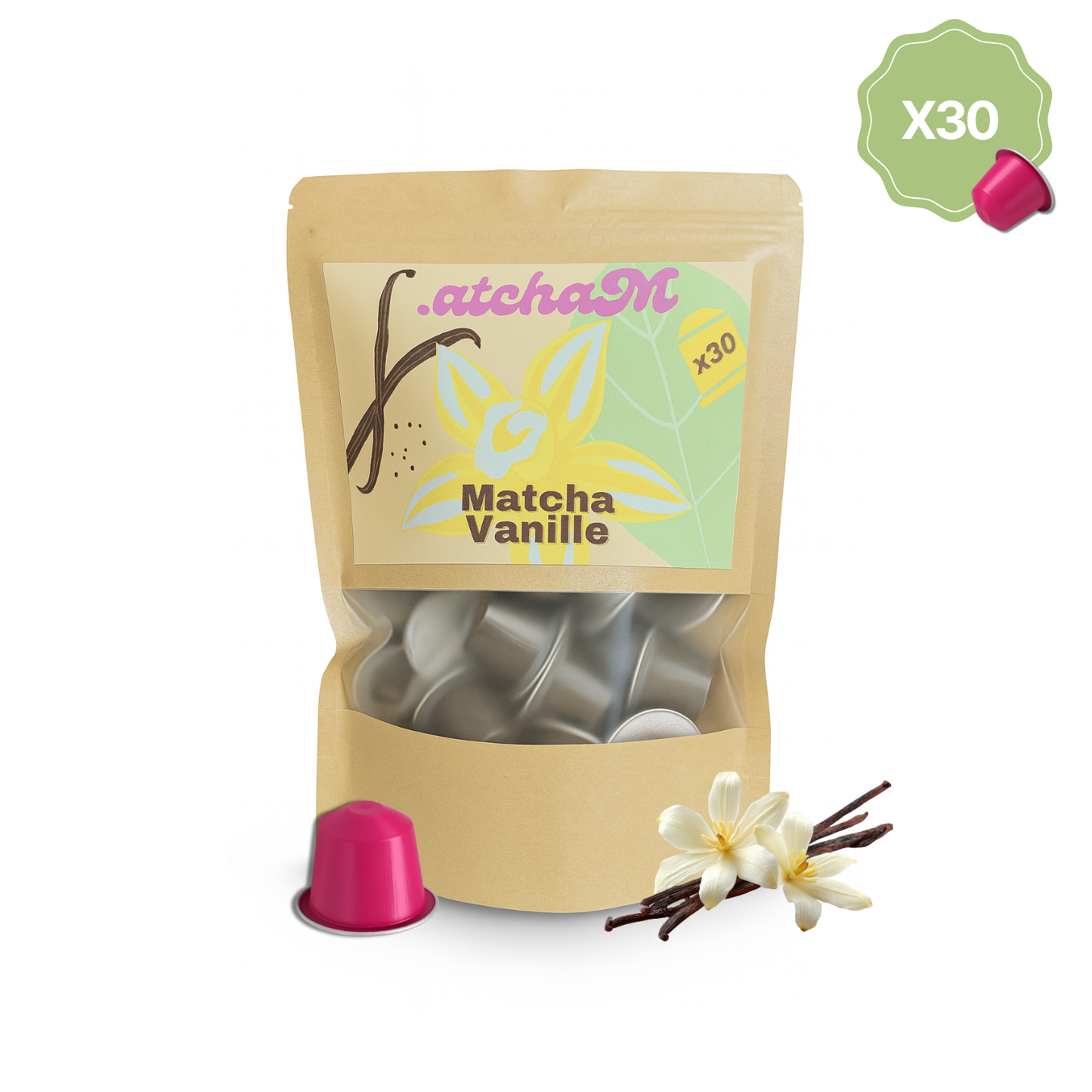 Matcha Vanille – 30 Capsules Nespresso®
