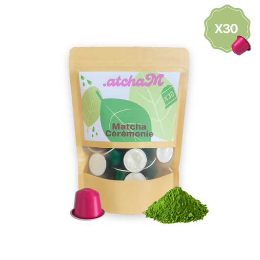 Matcha Cérémonie Premium – 30 Capsules pour Nespresso®