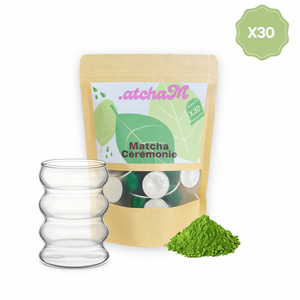Pack 30 capsules matcha & 1 verre