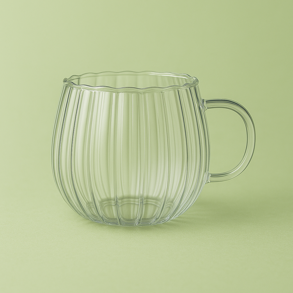 Tasse à rayures verticales