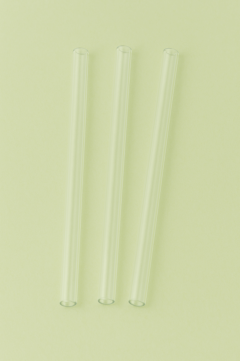 Pailles en verre (lot de 3)