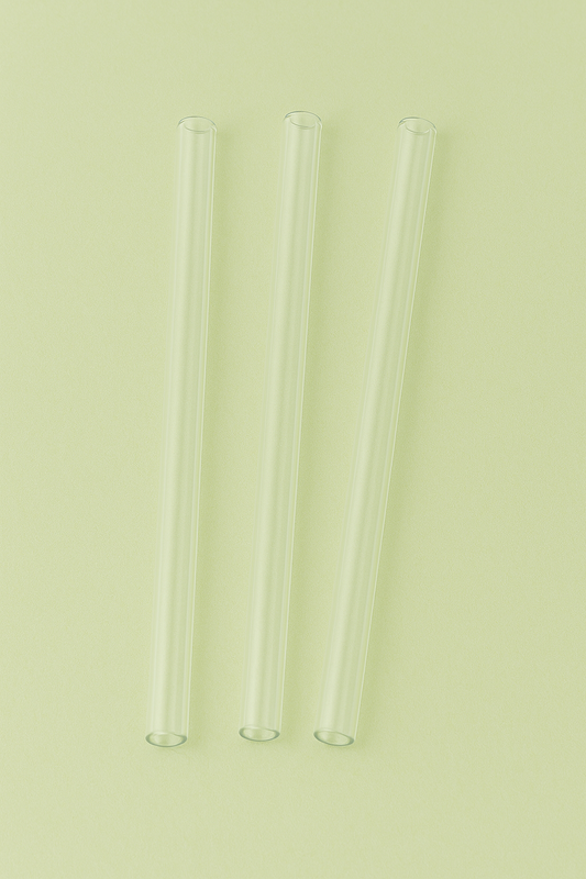 Pailles en verre (lot de 3)