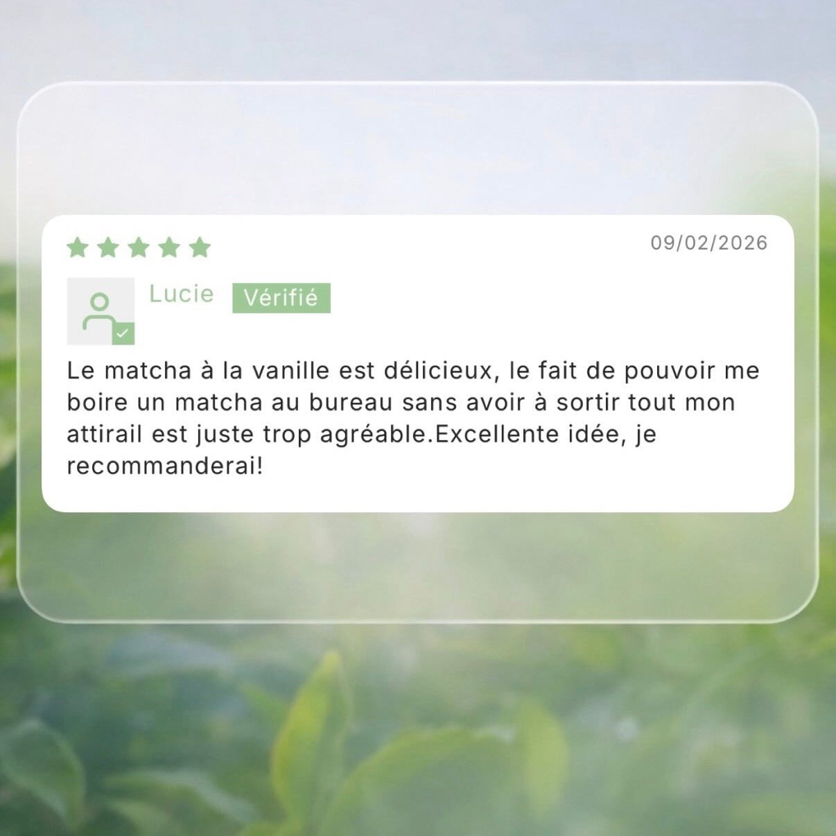 Pack 30 capsules matcha & 1 verre