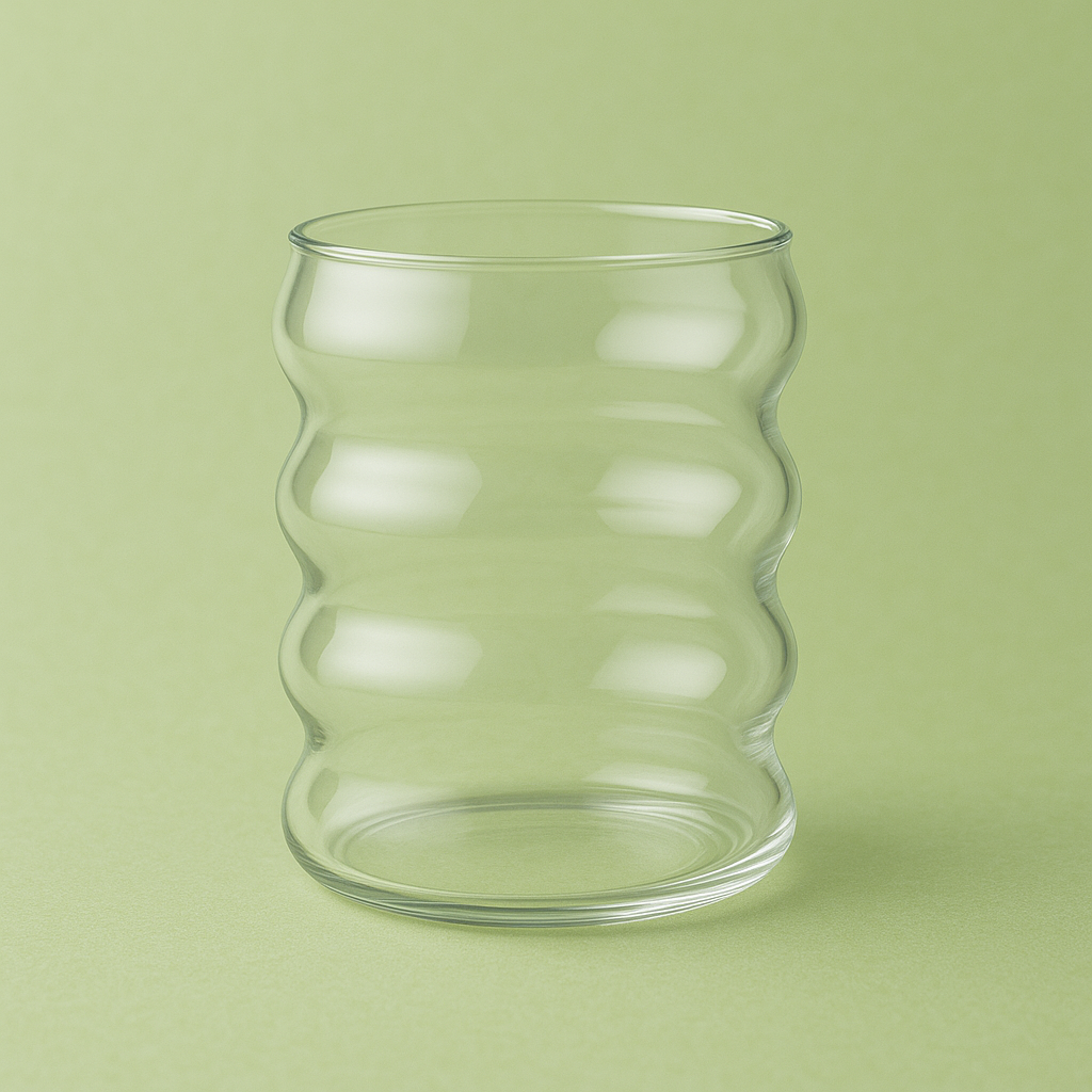 Verre-tasse ondulée